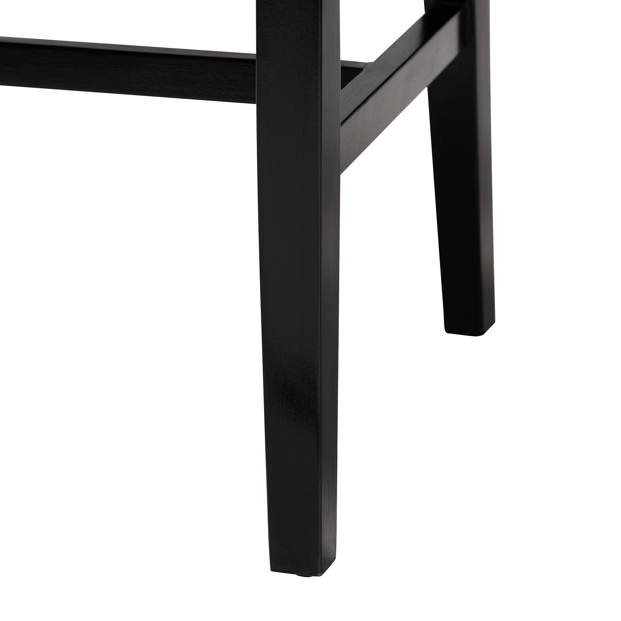 Prita Bohemian Paper Loom and Black Mahogany Wood Dining Chair, BLACK, alternate image number 6