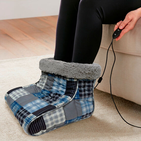 Microflannel Foot Warmers, SMOKY PLAID, hi-res image number null