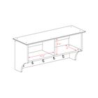 36" Wide Hanging Entryway Shelf, , alternate image number null
