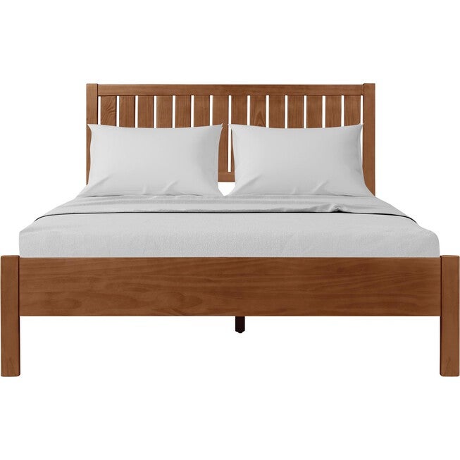 Graham Wooden Platform Bed in Walnut, King with 2 Nightstands, WALNUT, alternate image number 2