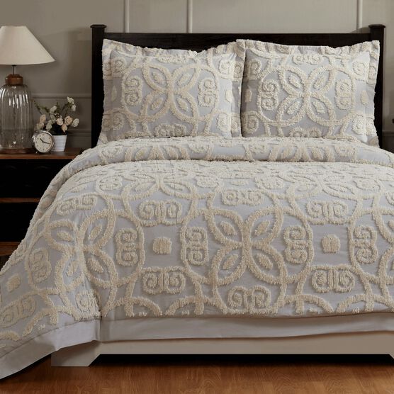 Eden Comforter Set Collection, GREY IVORY, hi-res image number null