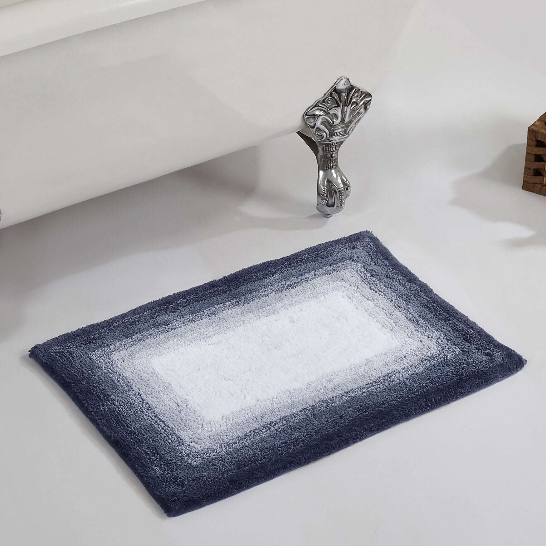 Torrent Bath Mat Rug, 17 inches X 24 inches, GRAY, hi-res image number 0