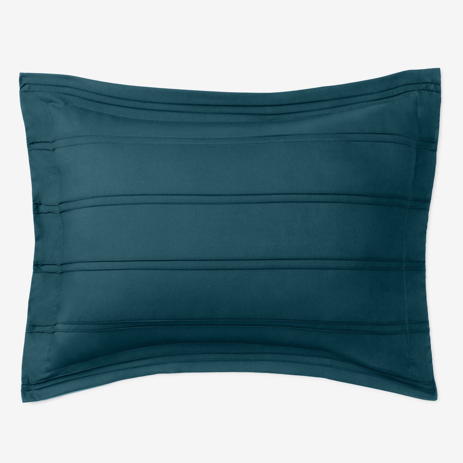 BH Studio Pintucked Sham, PEACOCK TURQUOISE, hi-res image number 0