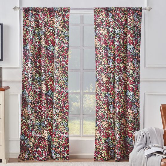 Alice Midnight Curtain Panel Pair, MIDNIGHT, hi-res image number null