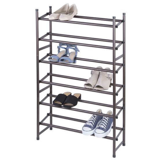 Bronze Stackable Telescoping Shoe Rack, , alternate image number null