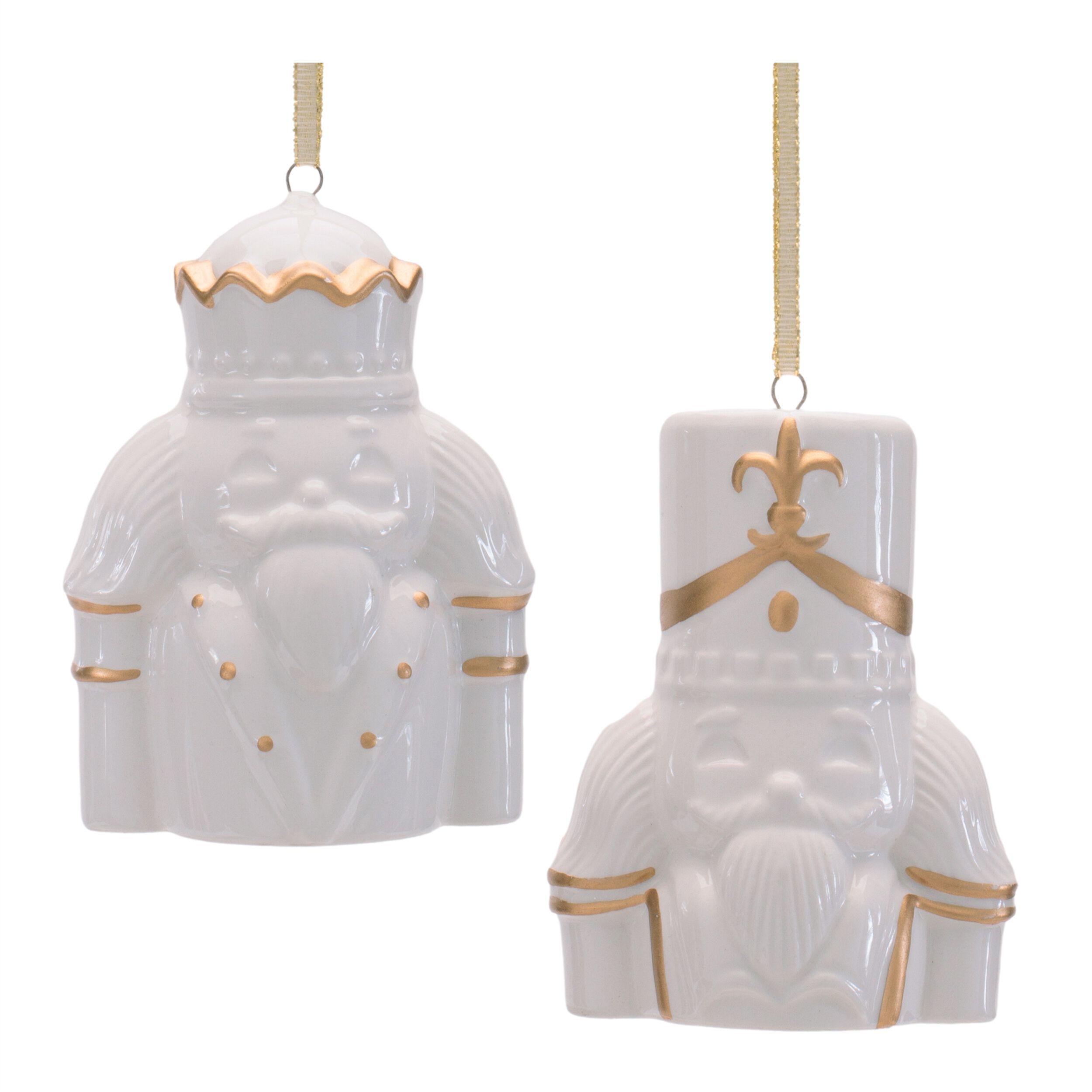 Nutcracker Ornament  (Set of 12), WHITE GOLD, hi-res image number 0