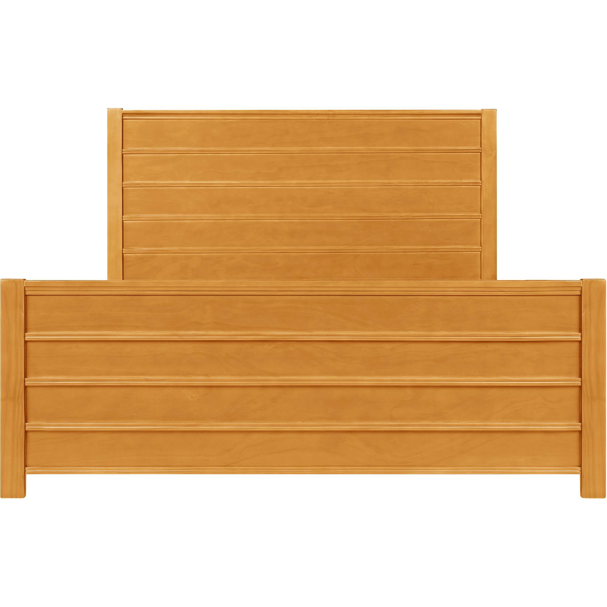 Caroline Wooden Platform Bed in Oak, King, OAK, alternate image number 3