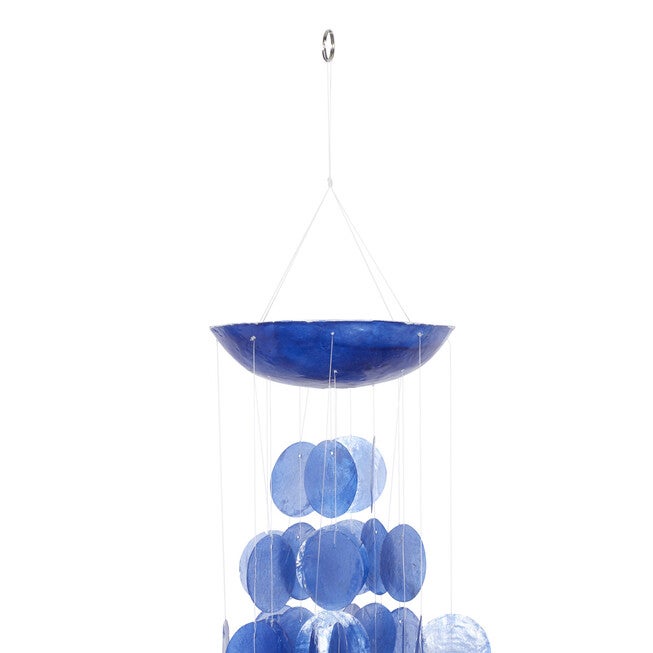 Blue Capiz Coastal Windchime, , alternate image number 3
