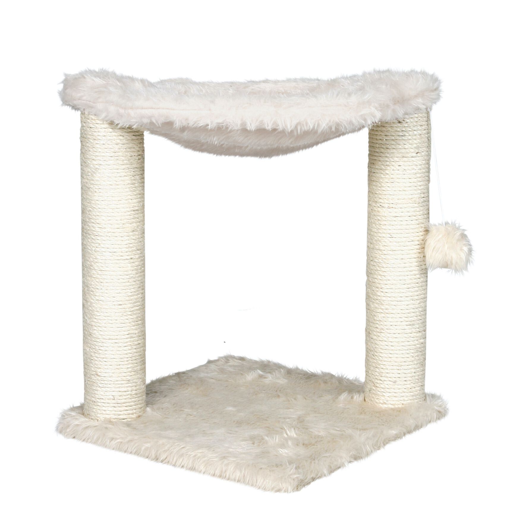 Baza Scratching Post with Hammock, CREAM, hi-res image number 0
