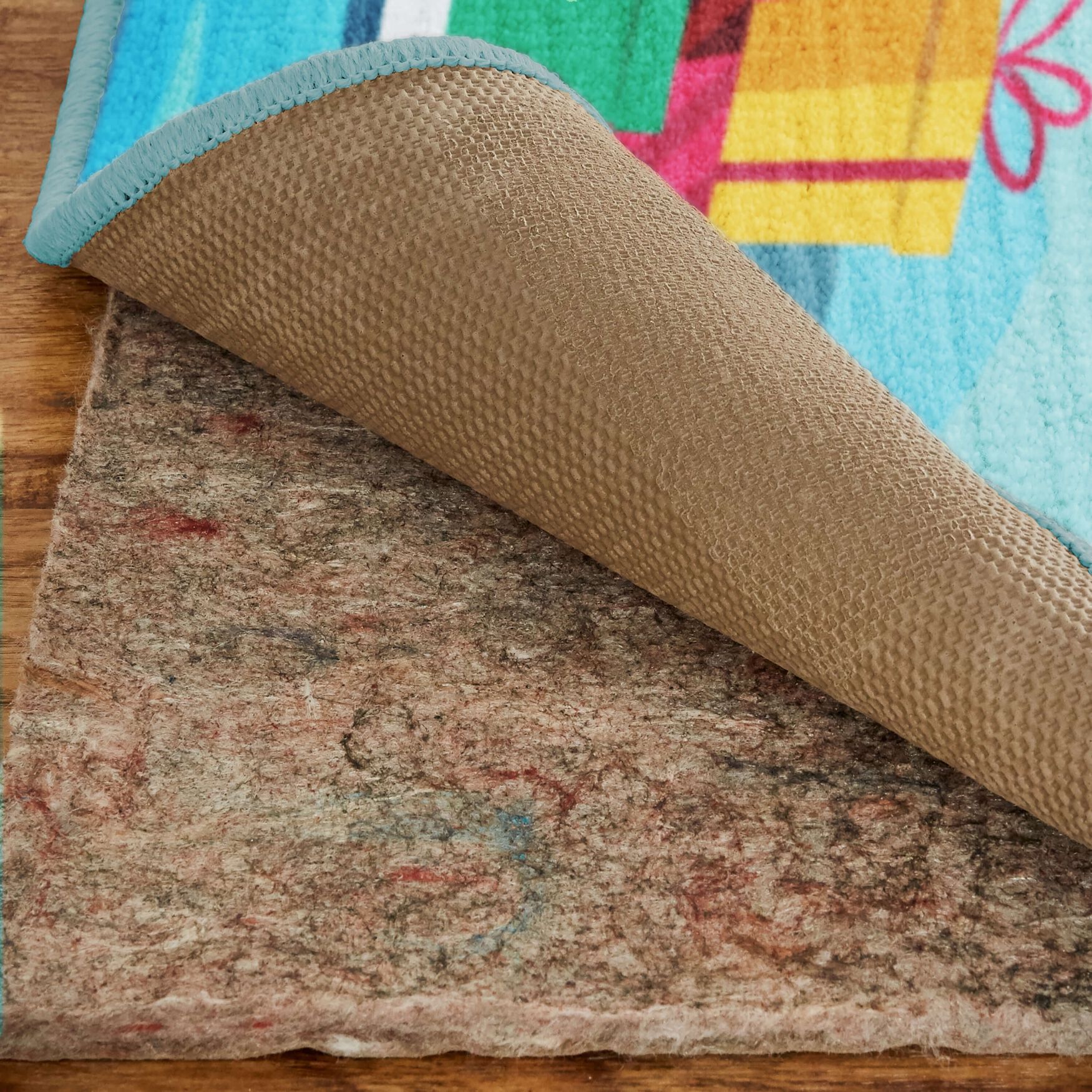 Paddleboard Santa Multi Kitchen Rug, , alternate image number 2