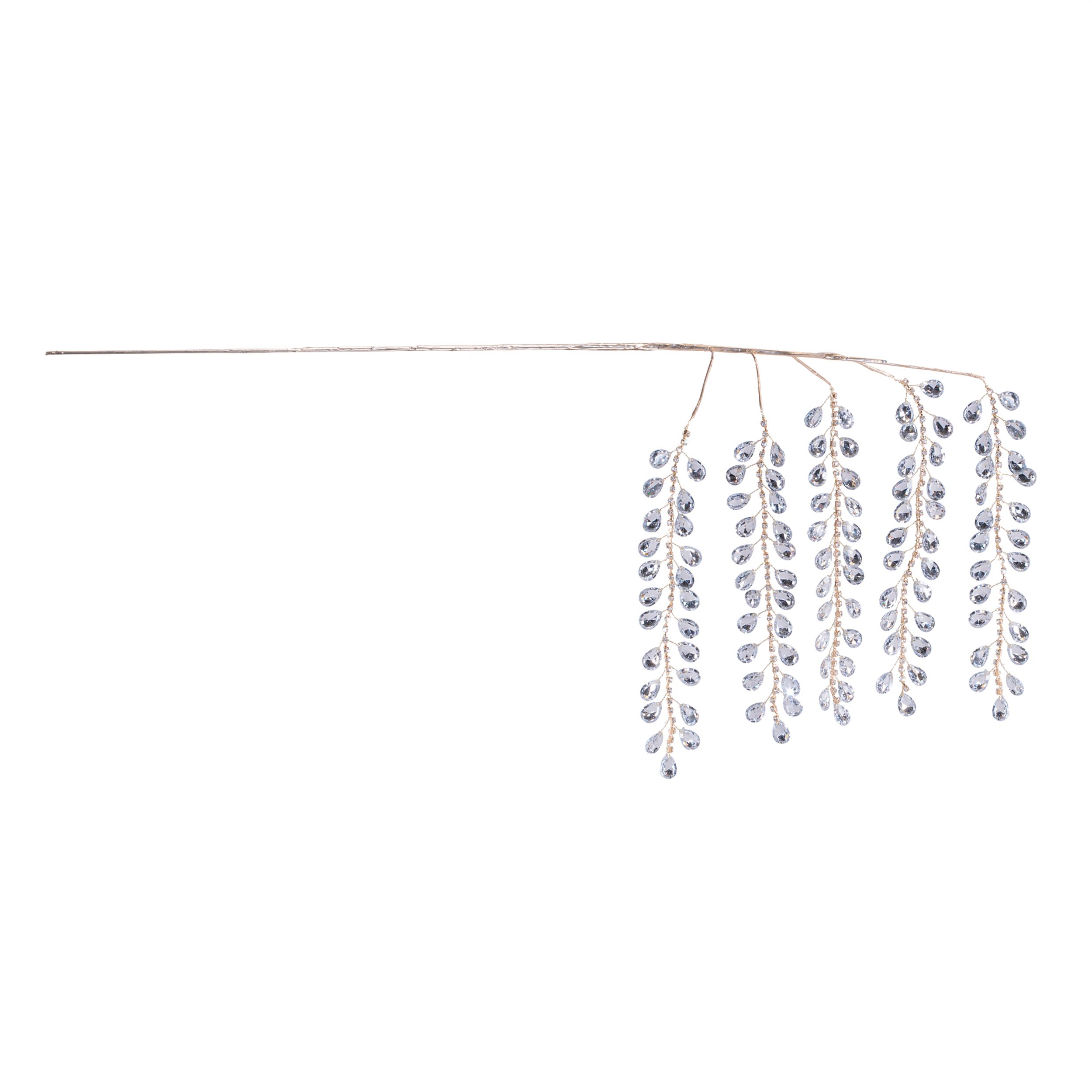 Jewel Icicle Drop Spray (Set of 2), GOLD SILVER, alternate image number 1