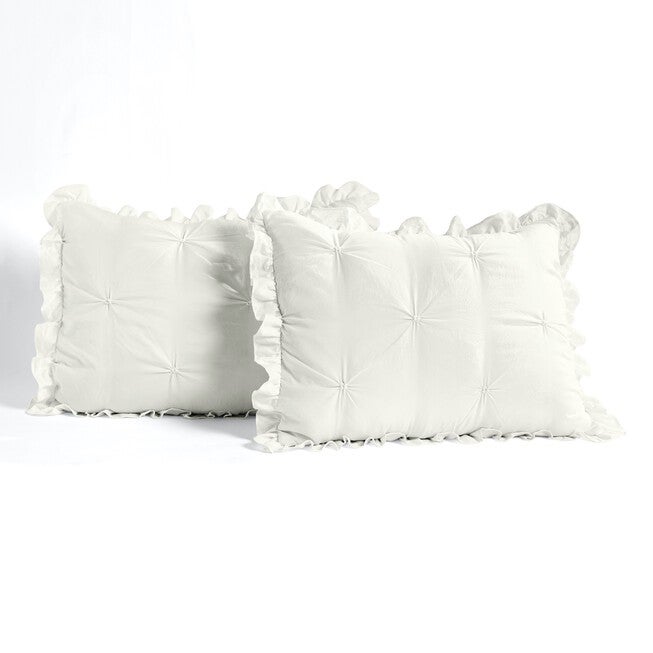 Ravello Pintuck Ruffle Skirt Bedspread 3 Pc Set, , alternate image number null