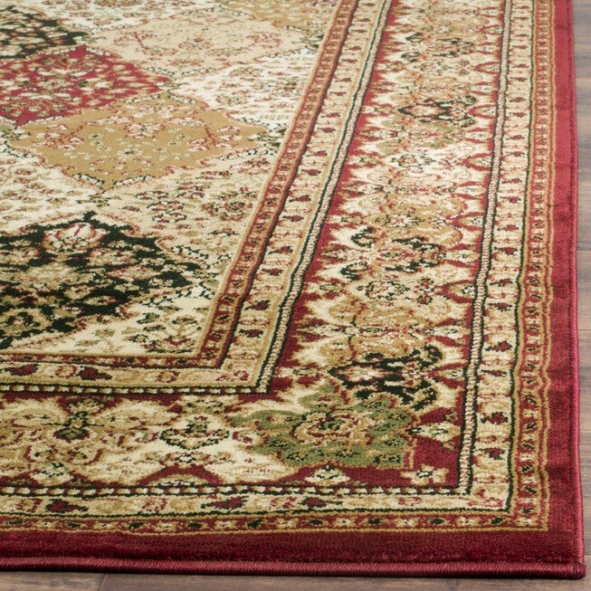 Lyndhurst 221 Multi / Red 5'-3 inches X 5'-3 inches Round Round Rug, , alternate image number 2