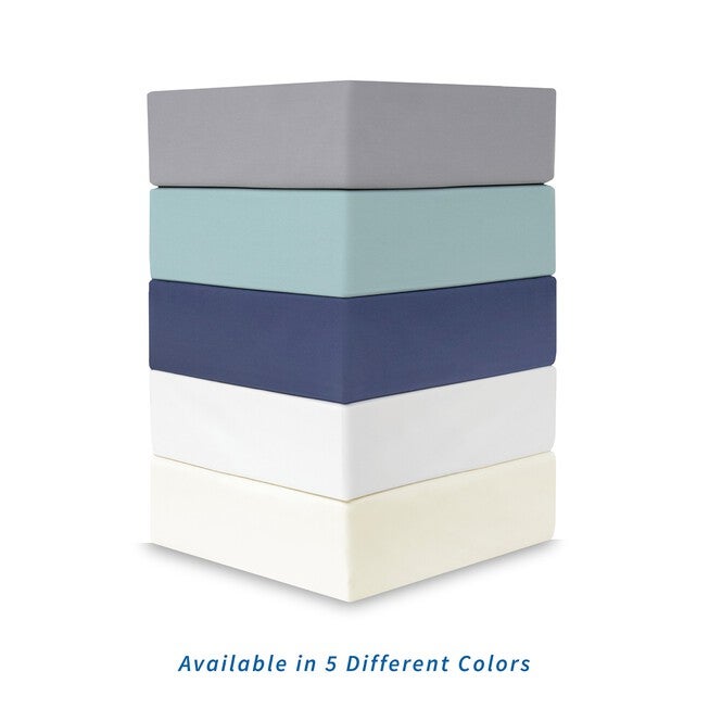 SensorPEDIC Ice Cool 400 Thread Count Cotton-Rich Surf Spray Blue Sheet Se, , alternate image number 9