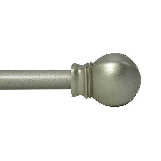 28 inches-48 inches Rod set with Ball Finial, PEWTER, hi-res image number 0