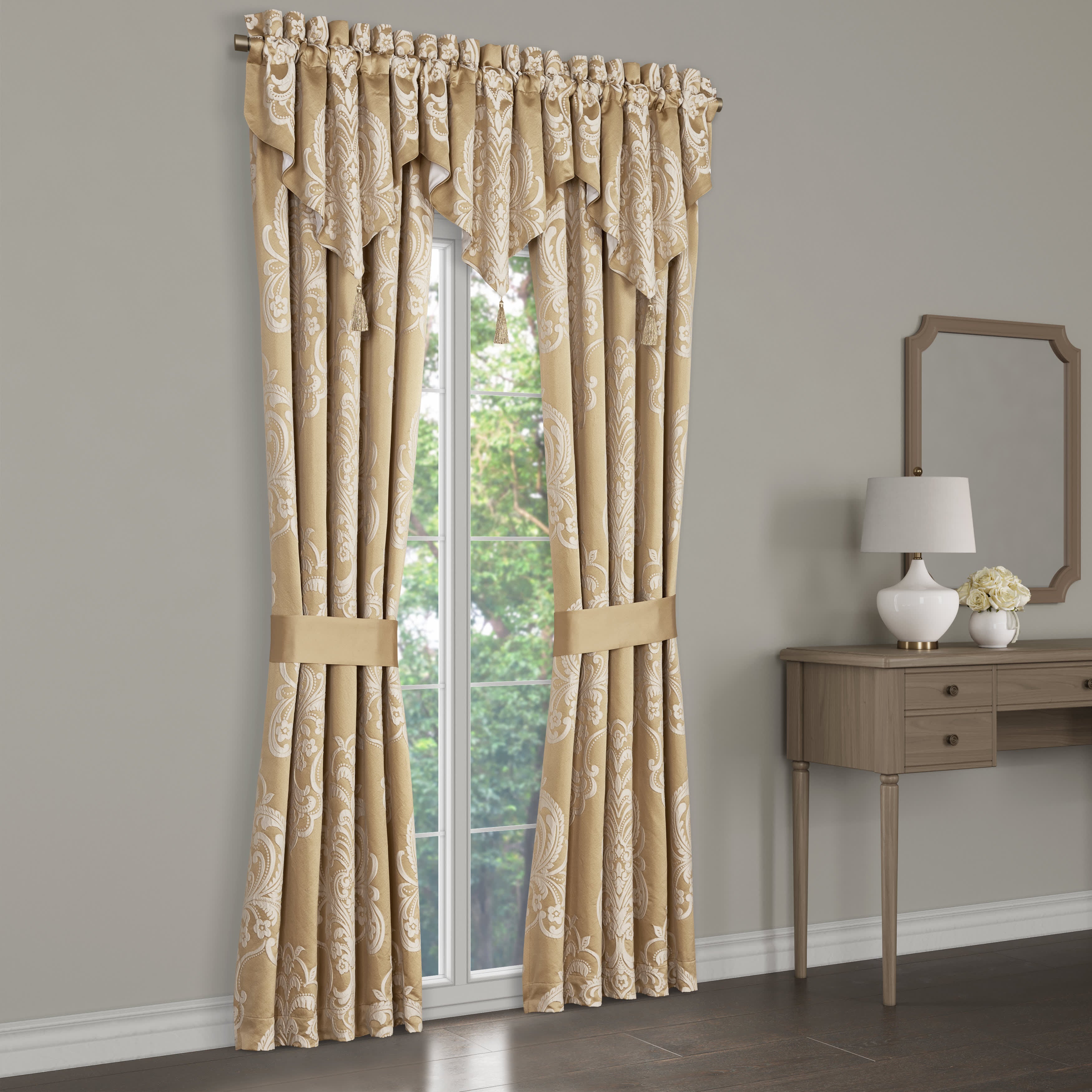 Potenza 84 Inch Window Panel Pair, GOLD, hi-res image number 0