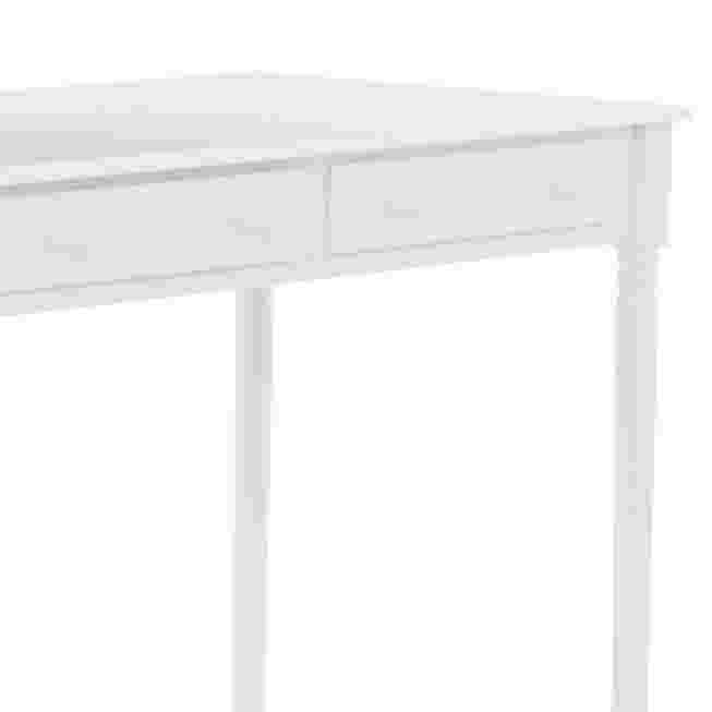 Close-up of desk leg and side