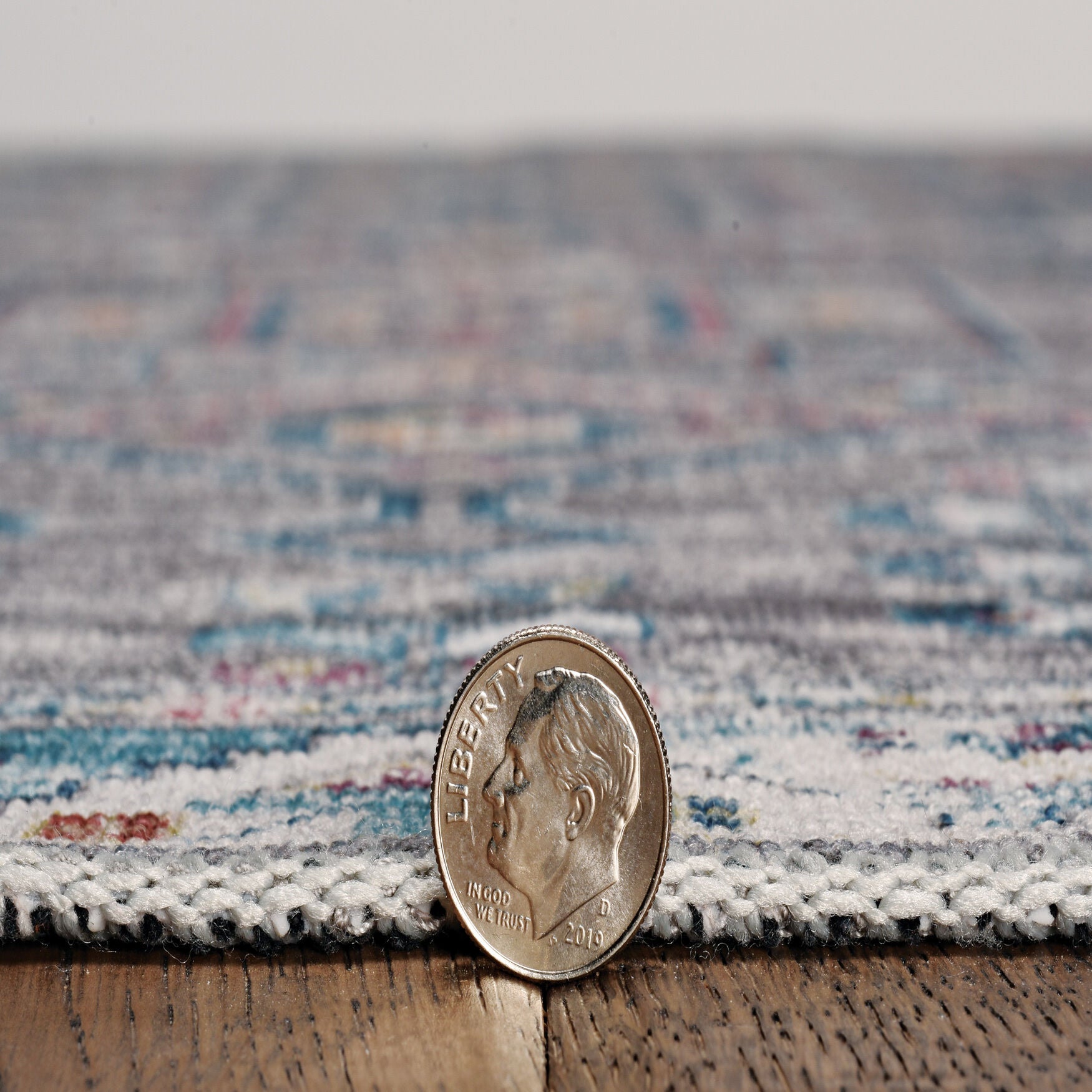 Washable Barron Grey/Green Rug, , alternate image number 2