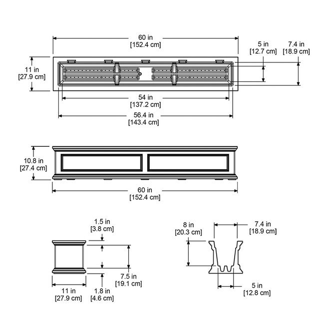 Fairfield 5' Window Box, , alternate image number null