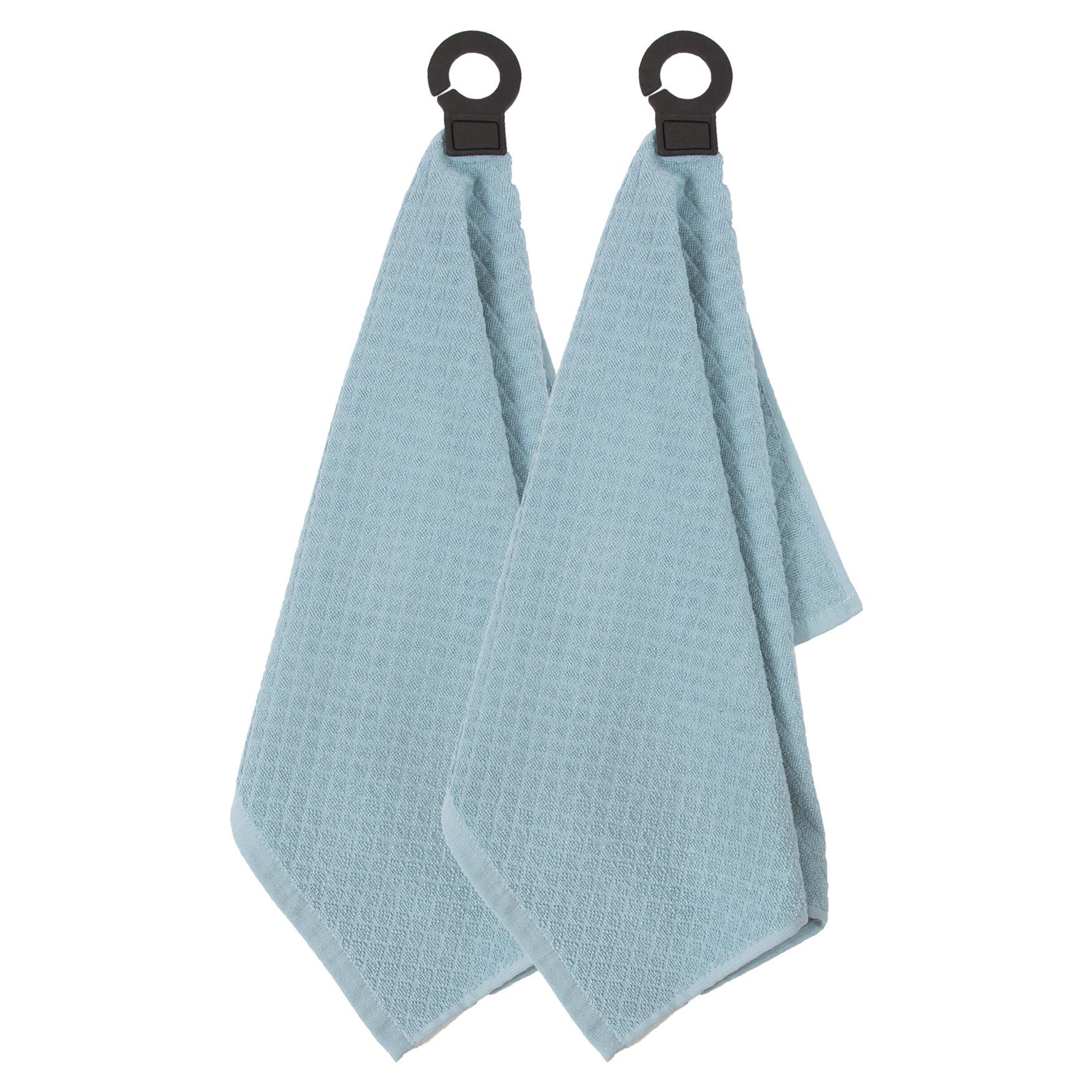 Hook And Hang Woven Kitchen Towel, Set Of Two, DEW, hi-res image number 0