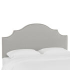 Stripe Nail Button Notched Headboard, , alternate image number null