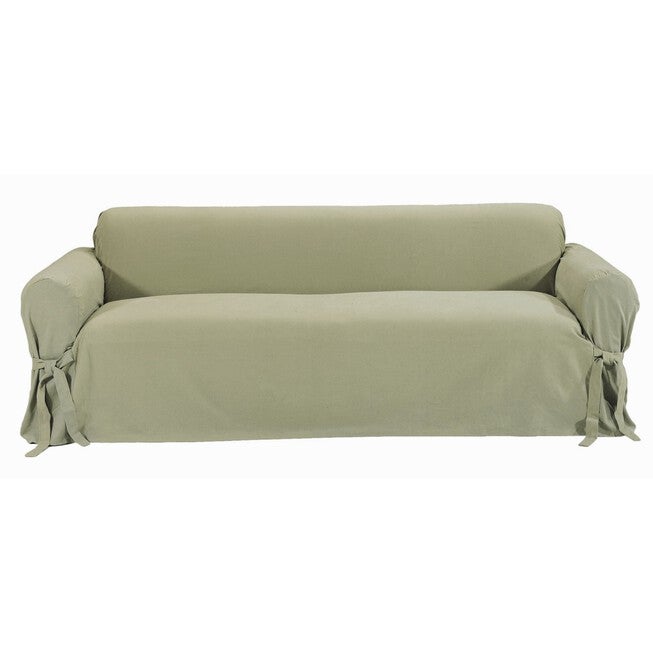 Twill 1-Pc. Slipcover , SAGE, hi-res image number 0