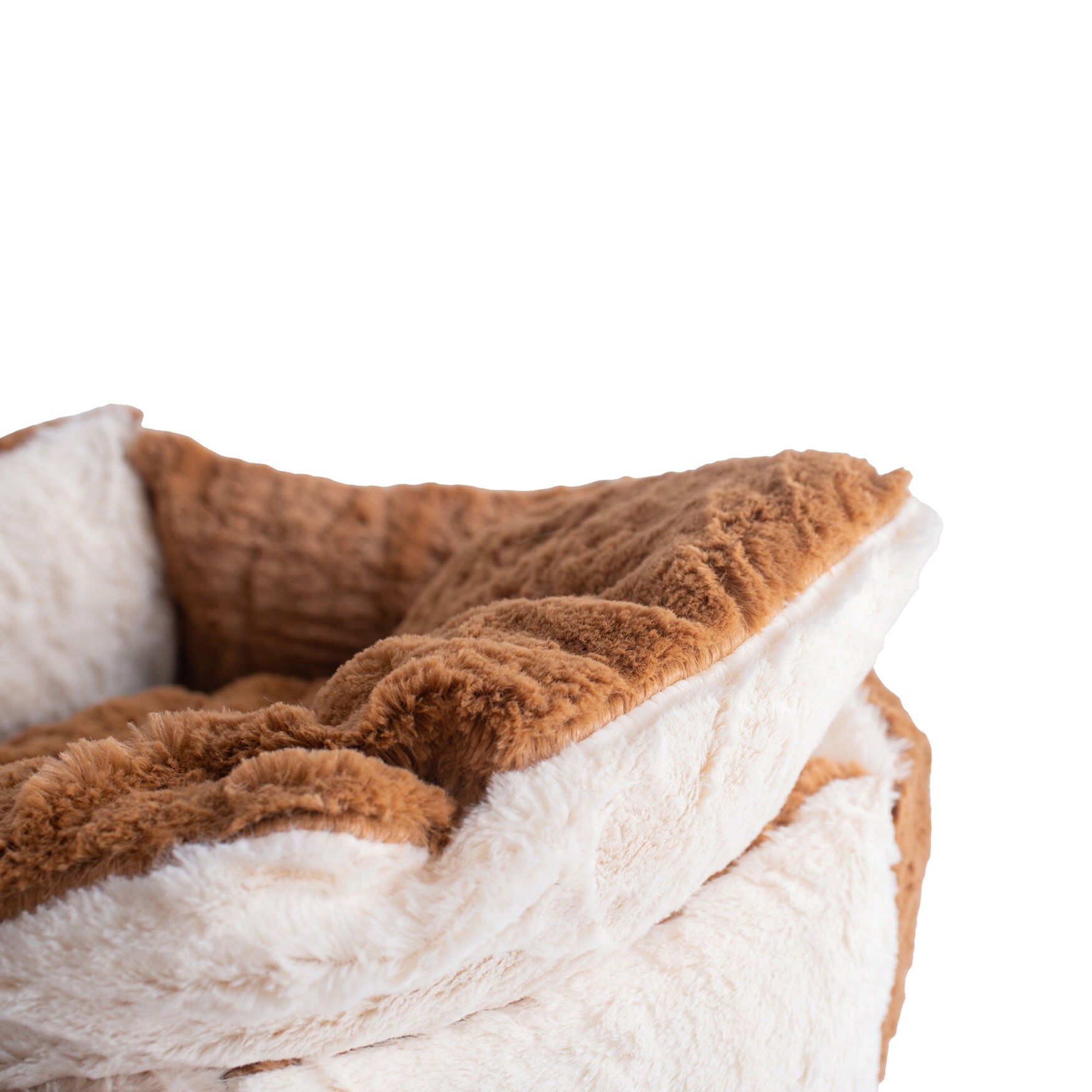 Dog, Cat Cat Extra Small Pet Bed, Brown/Ivory, , alternate image number 4