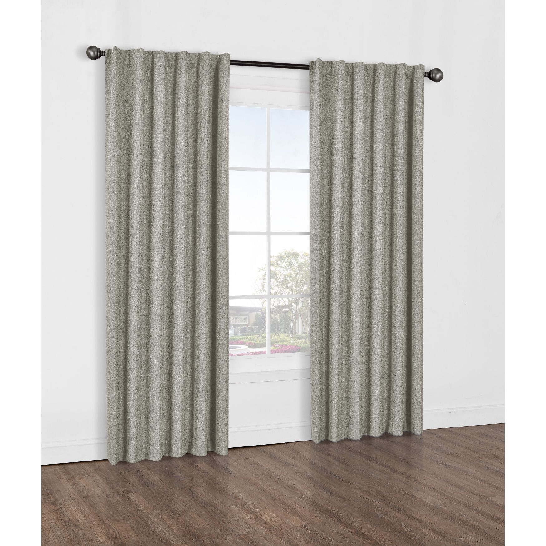 Baxter Blackout Dual Header Curtain Panel, , alternate image number 6