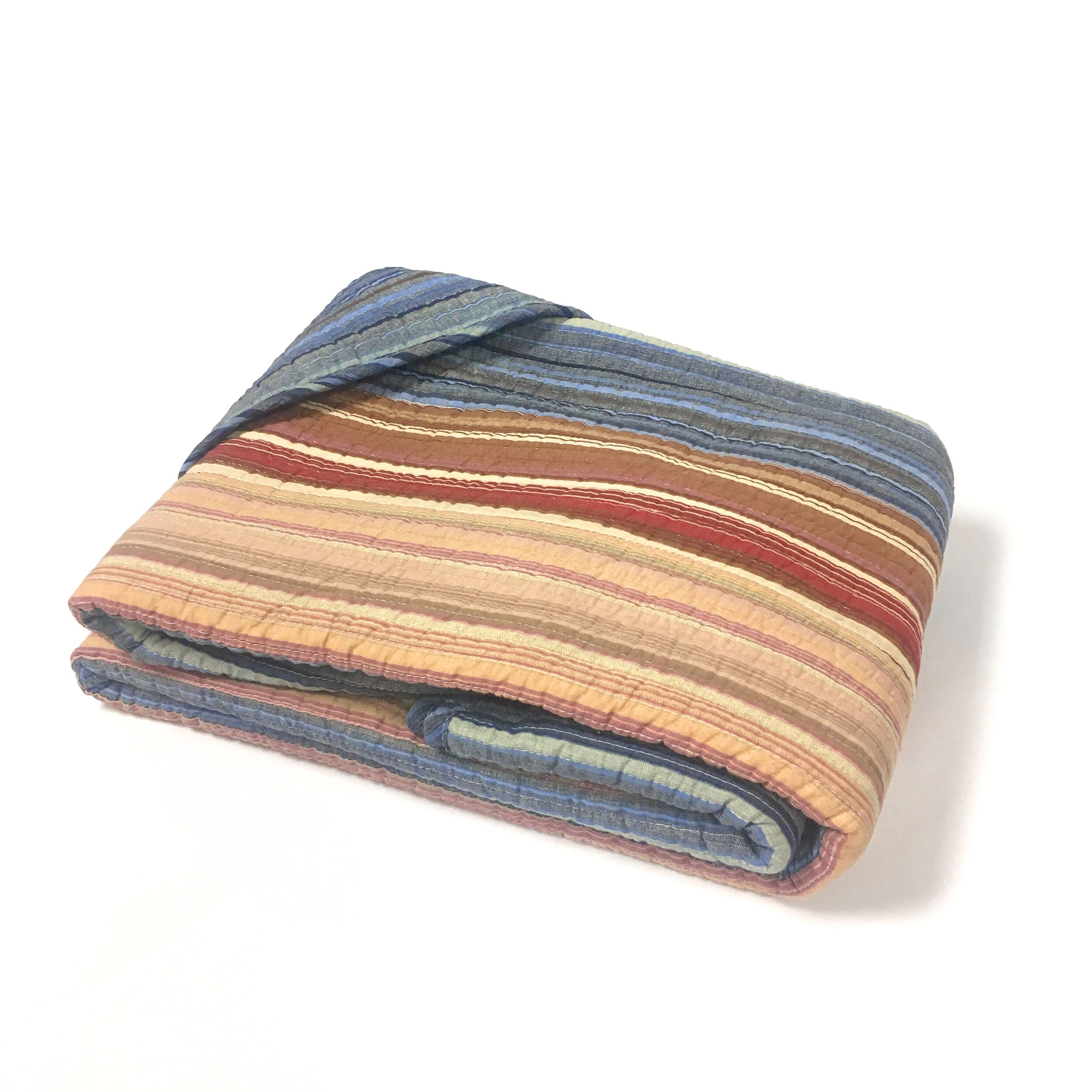 Katy Striped Quilted Throw Blanket, MULTI, alternate image number 3