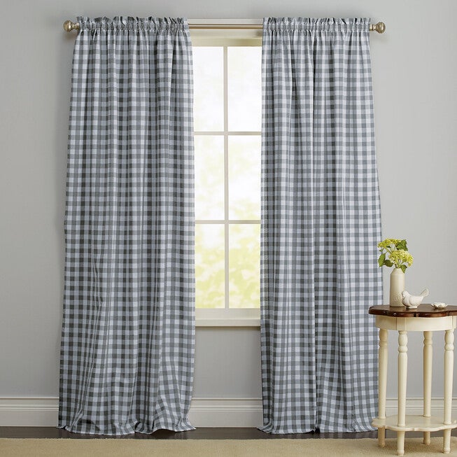 Buffalo Check Rod-Pocket Panel, , on-hover image number 1