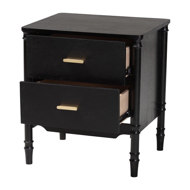 Marisela Nightstand, BLACK, alternate image number 2