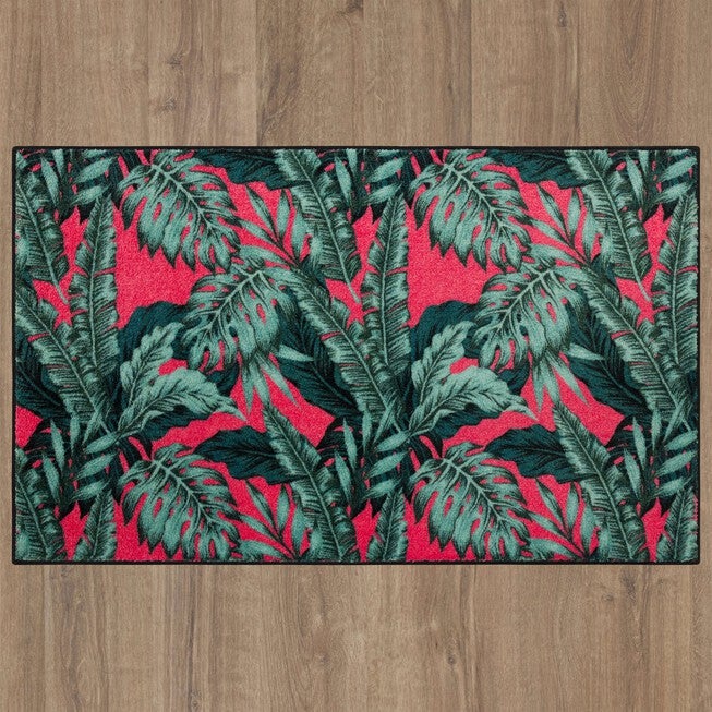 Palm Tree Paradise Kitchen Rug, , alternate image number null