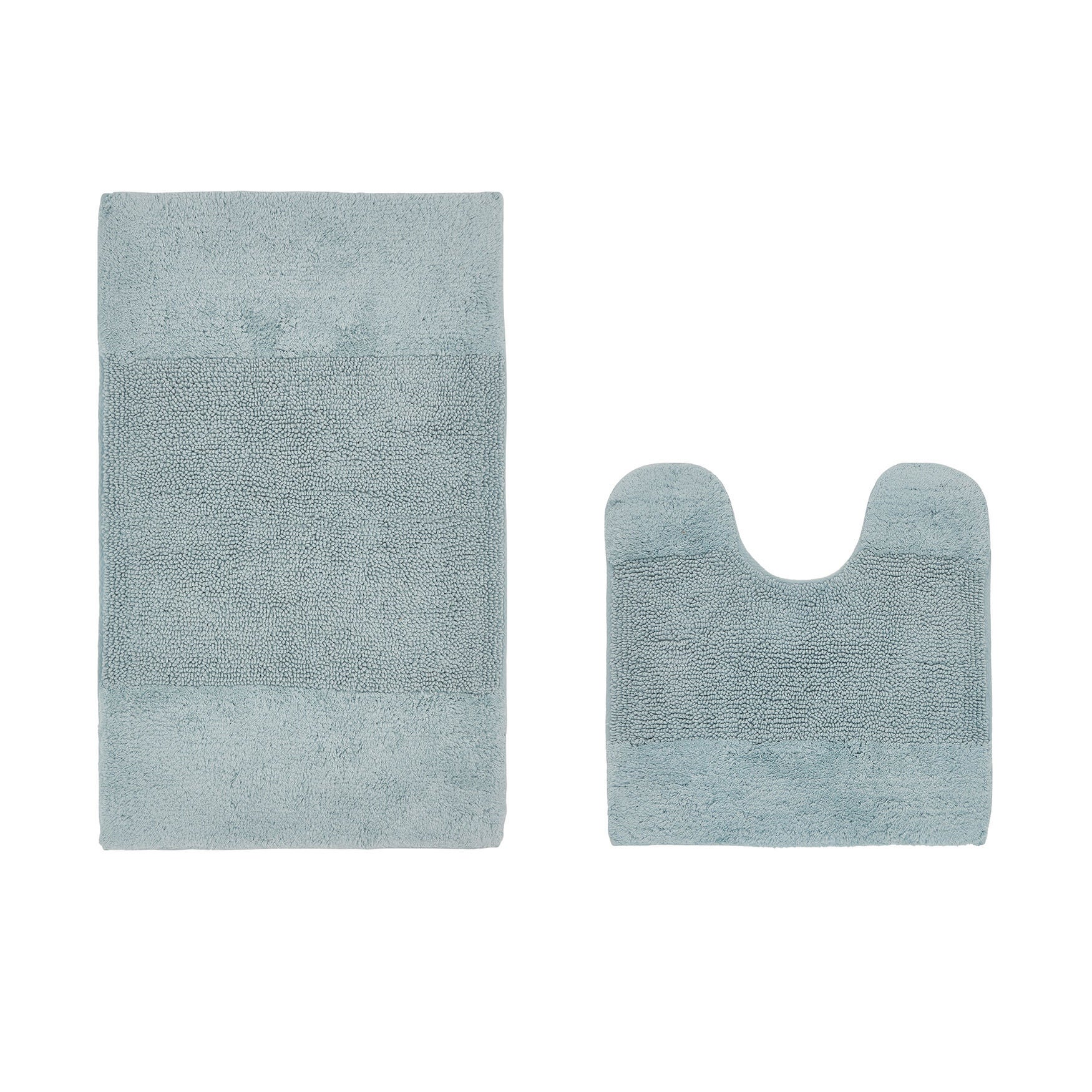 Granada Collection 100% Cotton 2 Piece (20 inches X 20 inches | 21 inches X 34 inches) Bath Rug Set, BLUE, hi-res image number 0