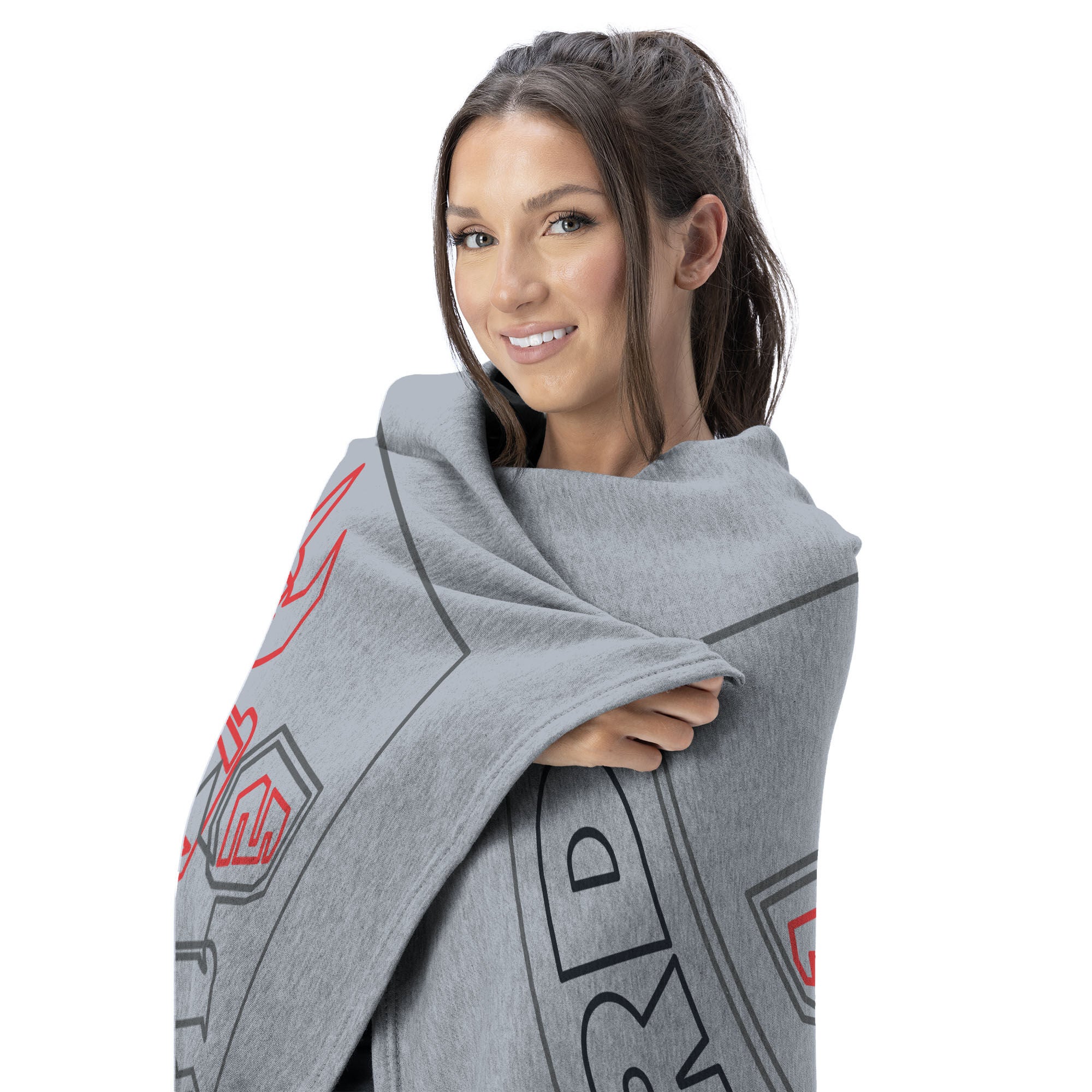Hasbro Power Rangers Megazord Silk Touch Throw Blanket 40X50 Inches, GRAY, alternate image number 2