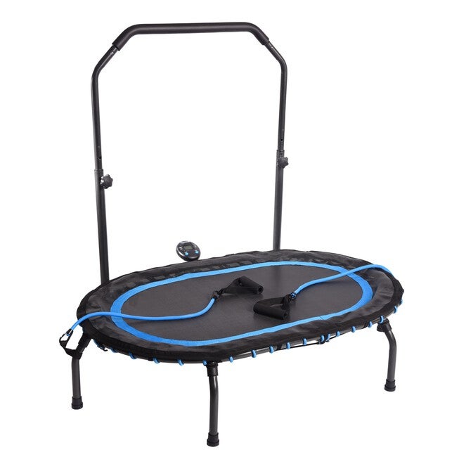 Stamina InTone Oval Fitness Trampoline w/DVD, BLUE, hi-res image number 0