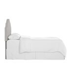 Stripe Nail Button Notched Headboard, , alternate image number null