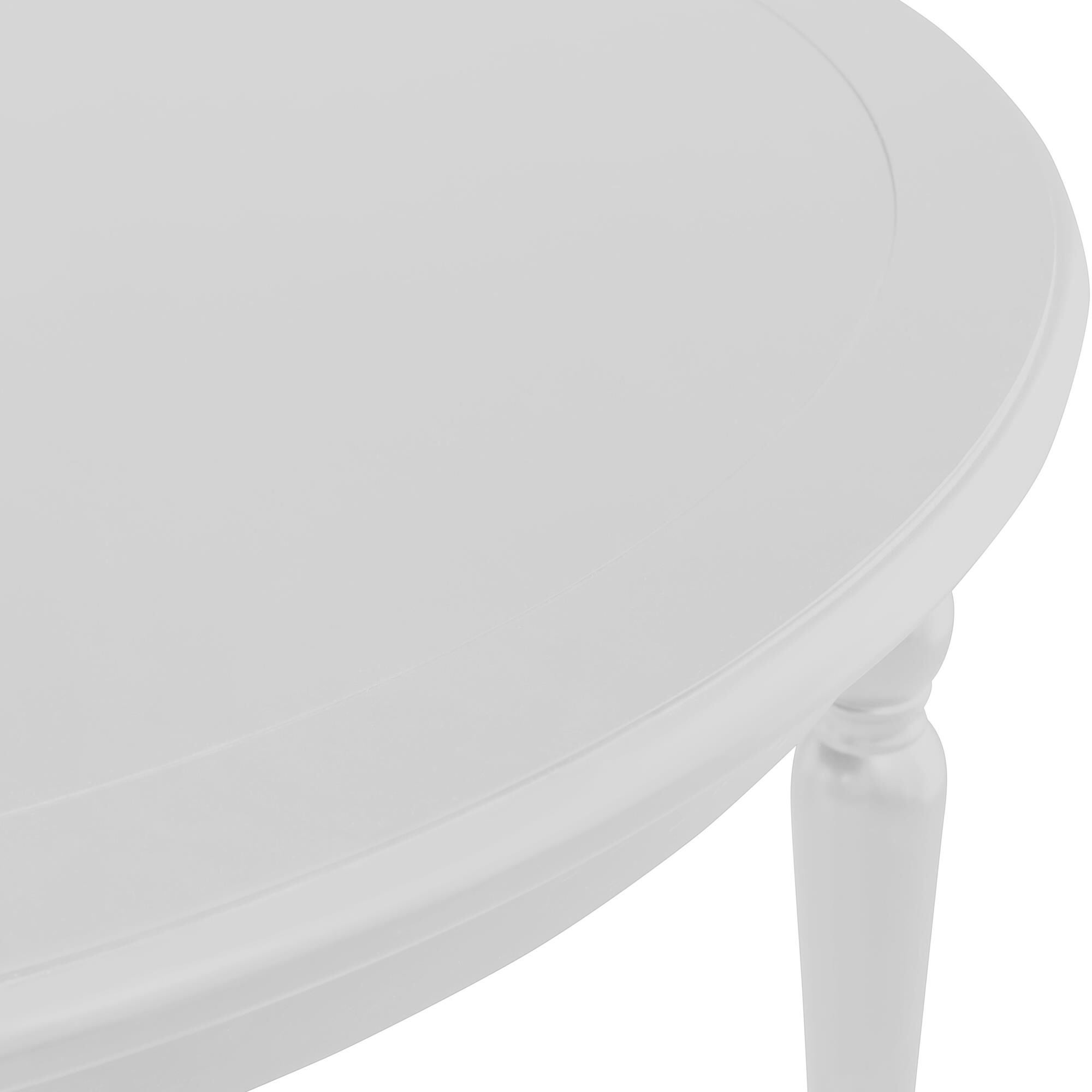 Philippe Round Dining Table, White, WHITE, alternate image number 3