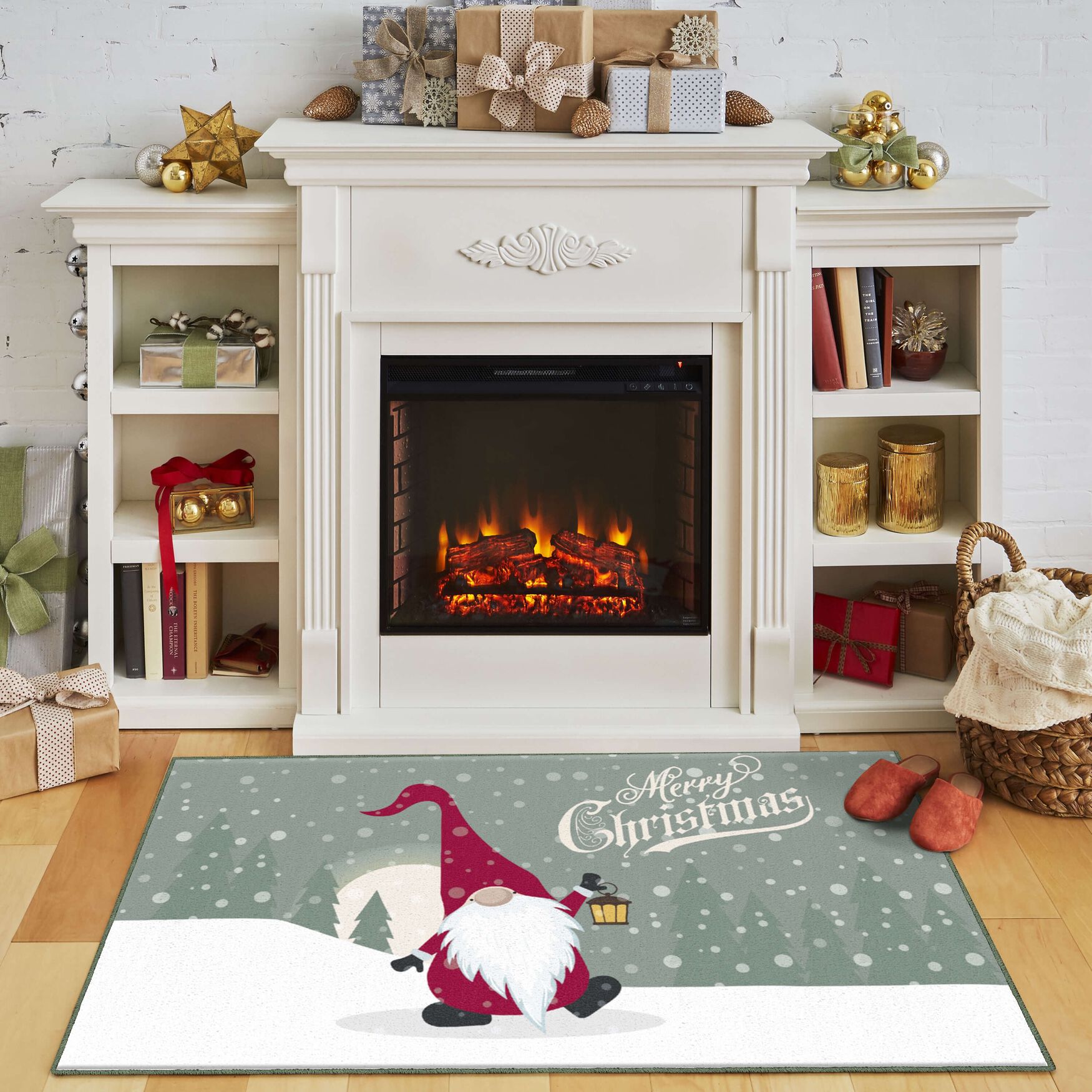 Merry Gnome Multi Kitchen Rug, , alternate image number 5