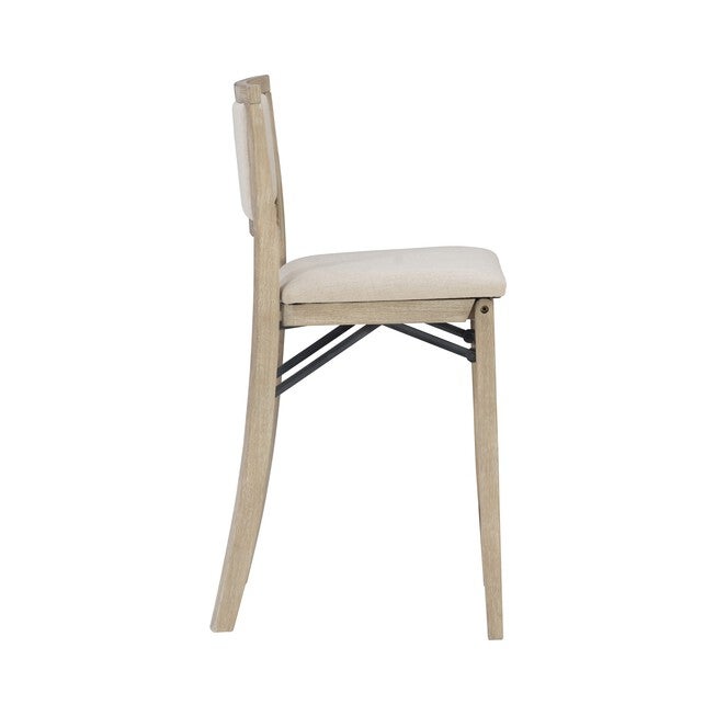 Keira Grey Wash Pad Back Folding Cnter Folding Stools, , alternate image number null
