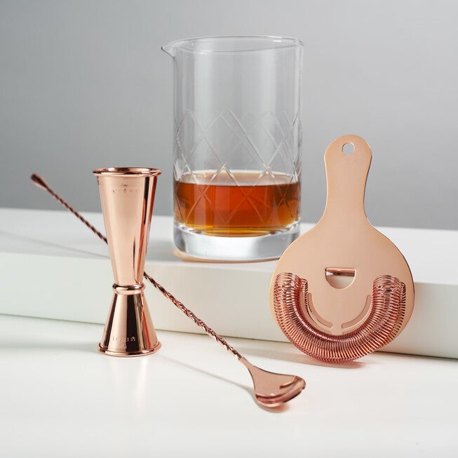 4-Piece Copper Mixologist Barware Set, , on-hover image number null