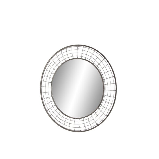 Black Industrial Metal Wall Mirror, , alternate image number 2
