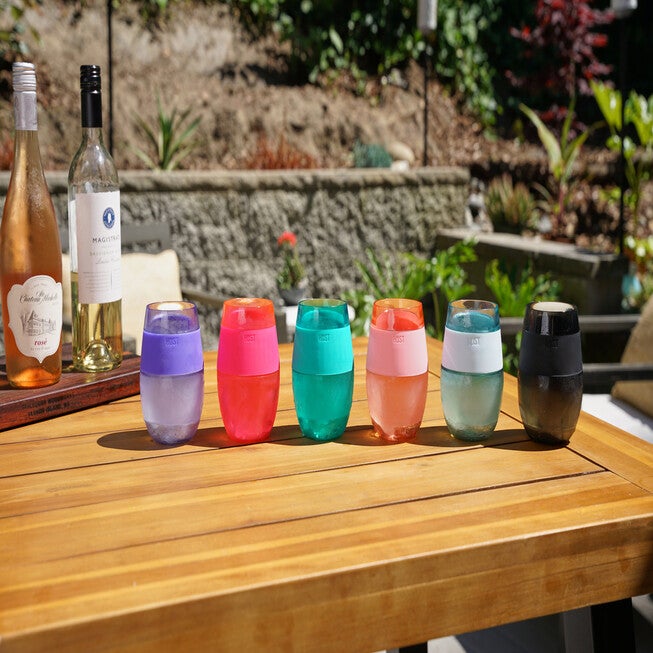 Wine Freeze Cooling Cup In Translucent Green, , alternate image number 4