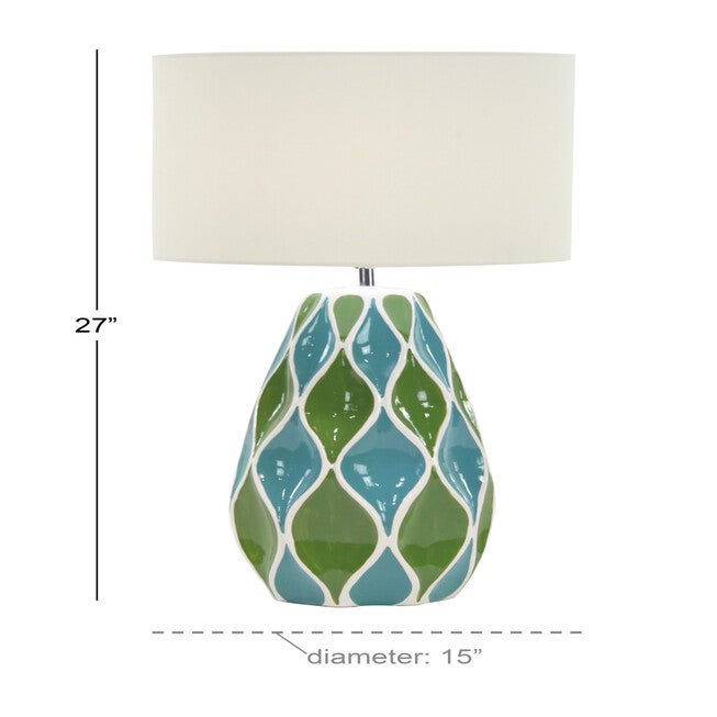 Green Stone Traditional Table Lamp, , alternate image number 10