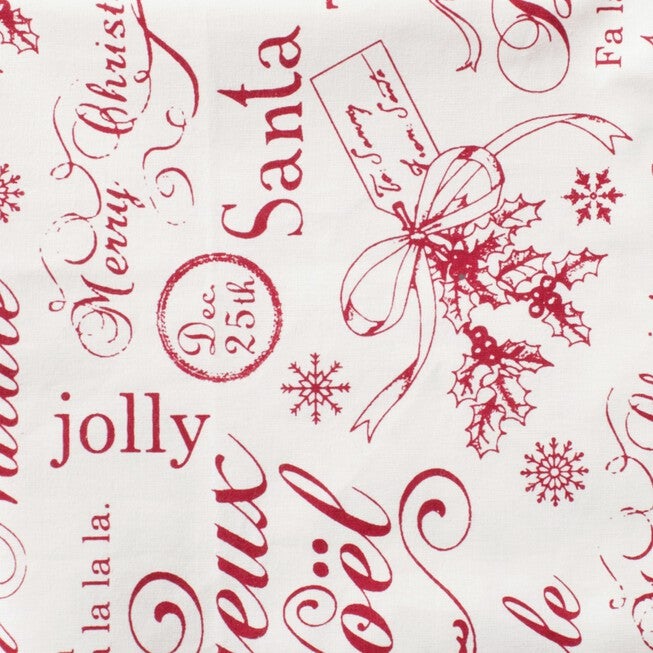 Vintage Christmas Print Napkin, Set of 6, , alternate image number 5