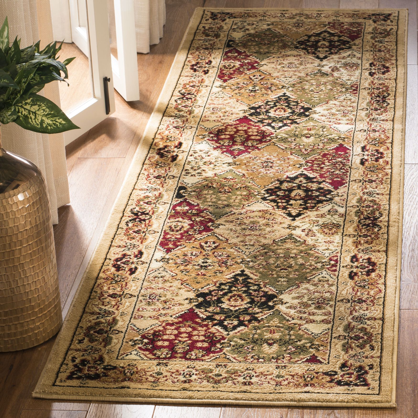 Lyndhurst 221 Multi / Beige 2'-3 inches X 10' Runner Rug, , on-hover image number 1