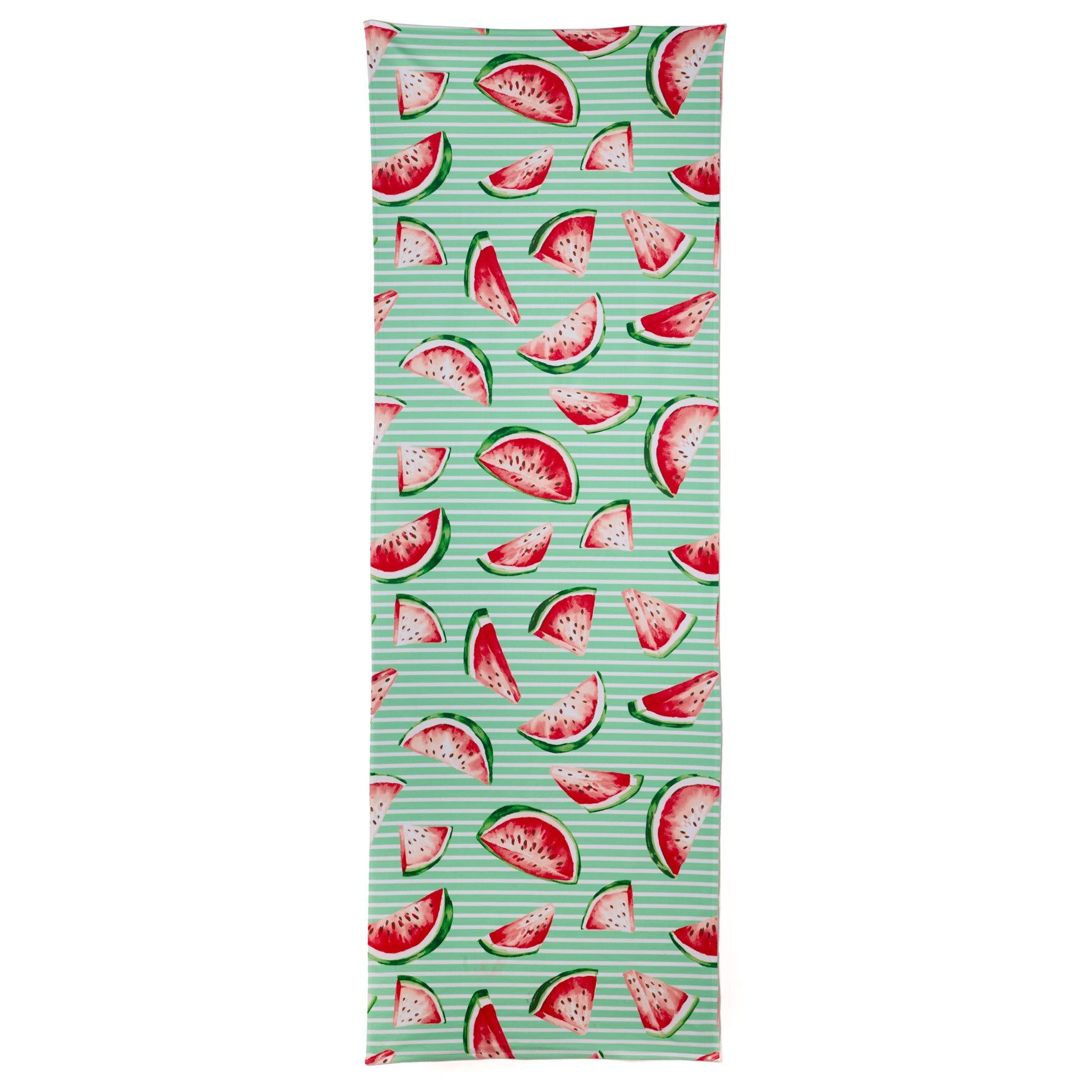 Printed Beach Towel, SEAFOAM STRIPE WATER, hi-res image number 0