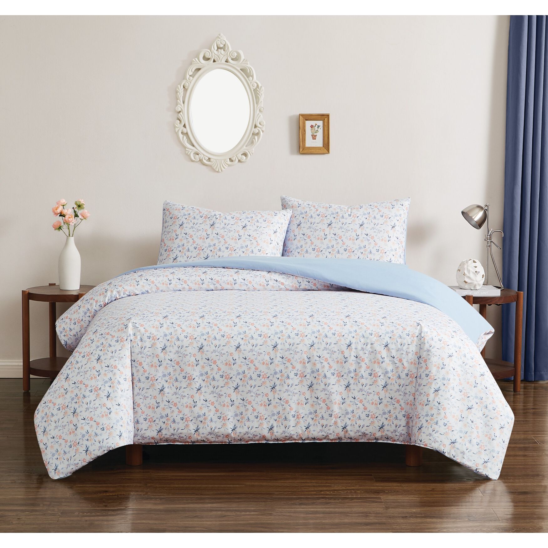 Maine Floral 3-Pc. Comforter Set, FLORAL, hi-res image number 0