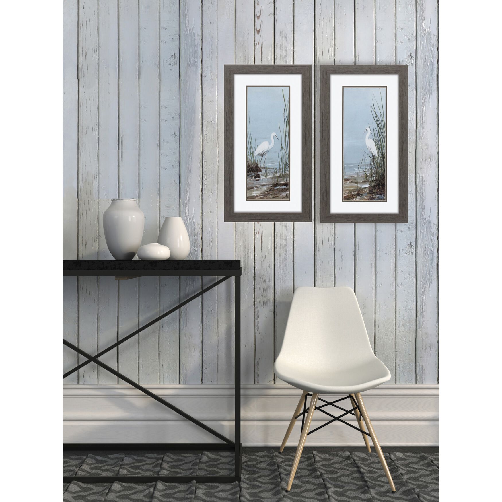 Island Egret Framed Wall D&eacute;cor, Set Of 2, , on-hover image number 1
