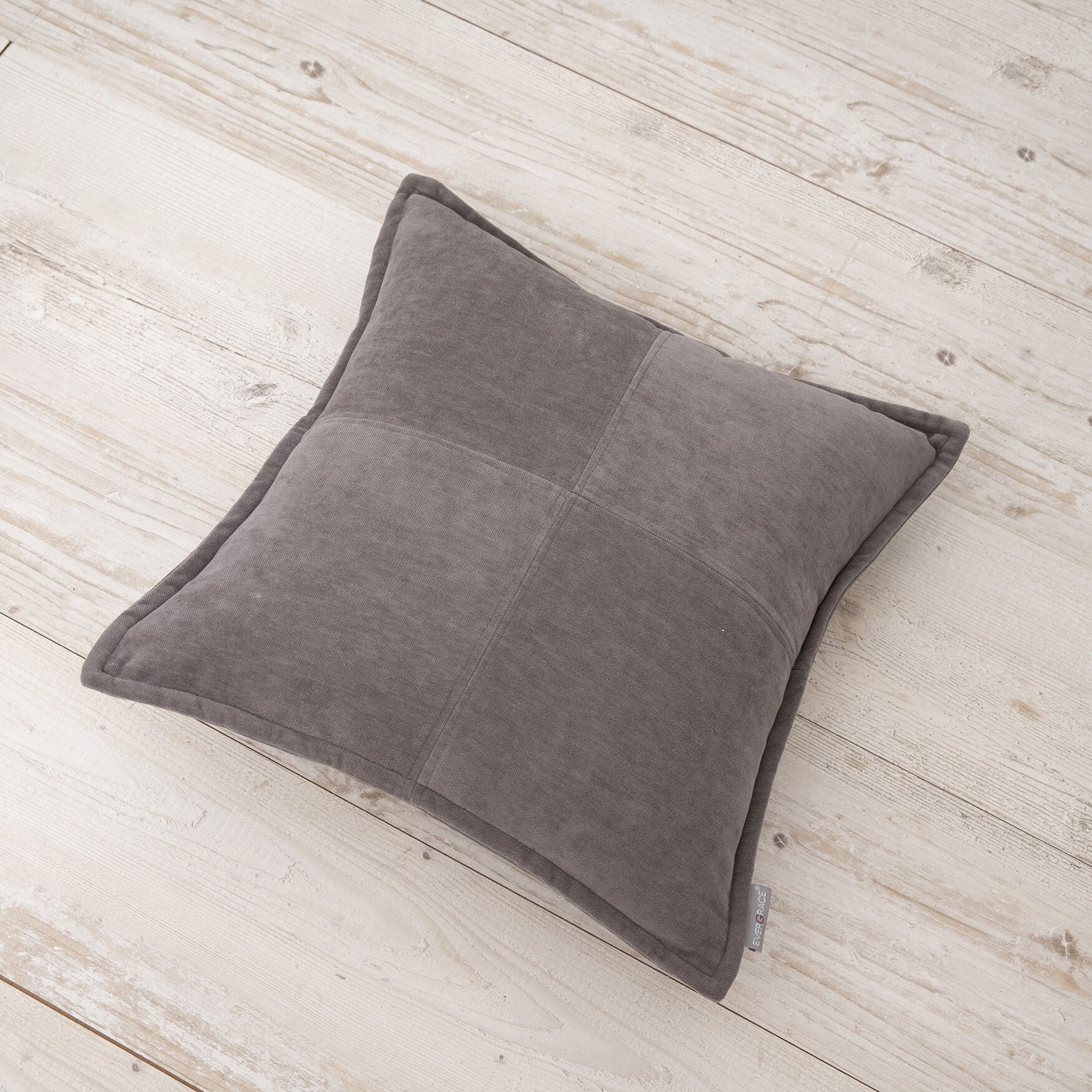 Lambent Cross Stitch Solid Square Pillow, , alternate image number 3