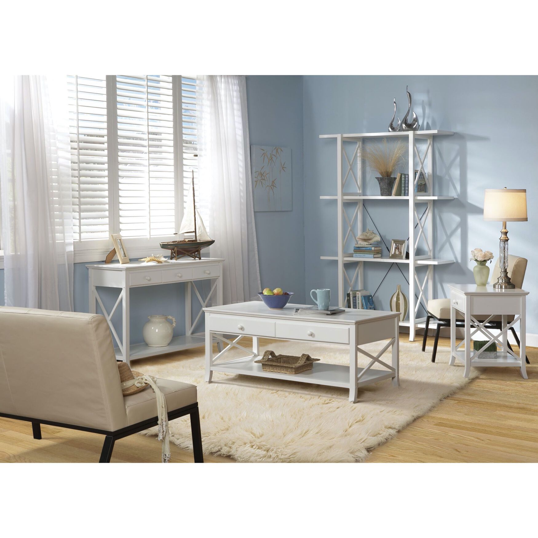 Flokati Natural Rug, , on-hover image number 1